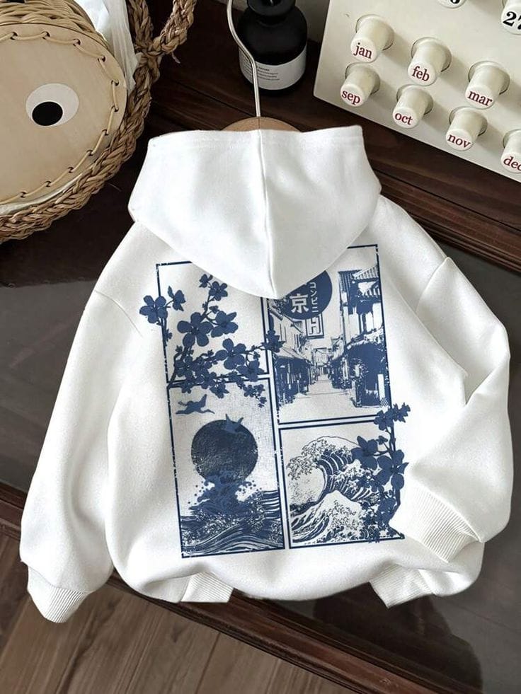 Moonlit City Blossom Hoodie